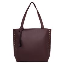 Bolsa Sacola Feminina Alça Ombro Design Quadrado Casual Versátil Organizadora Espaçosa Versátil