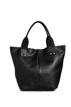Bolsa sacola feminina de couro.