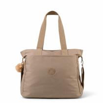 Bolsa Sacola Feminina Elegante Notebook Espaçosa, Moderna, Versátil Executiva com Chaveiro Pompom