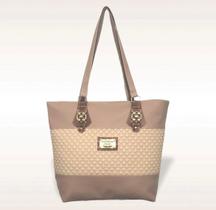 Bolsa Sacola Feminina Grande - BSC BEGE - 39x31x10cm