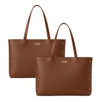 Bolsa Sacola Feminina Grande De Ombro Kit 2 Peças