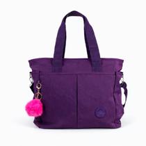 Bolsa Sacola Feminina Grande Nylon Impermeável Tote Ombro Multi Bolsos Trabalho Faculdade