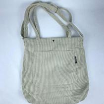 Bolsa Sacola Feminina Veludo Cotelê Casual Escolar Faculdade Bolsa Tote Retrô caqui