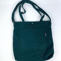 Bolsa Sacola Feminina Veludo Cotelê Casual Escolar Faculdade Bolsa Tote Retrô