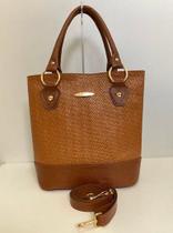 Bolsa sacola grande caramelo caprina