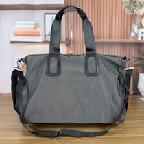 Bolsa Sacola Grande Cetim Alça Transversal Viagem Academia Maternidade Dia a Dia Trabalho Chaveiro