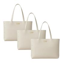 Bolsa Sacola Grande Kit Com 3 Peças Universitária De Ombro
