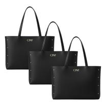 Bolsa Sacola Grande Kit Com 3 Peças Universitária De Ombro