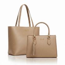 Bolsa Sacola Grande + Transversal Média Kit Com 2 Peças