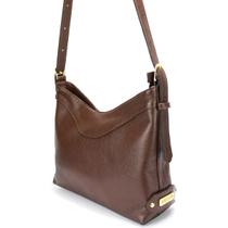 Bolsa Sacola Média Feminina Alça Ombro e Transversal em Couro Legitimo Café Marrom Road Seven Bolsa Sacola Média Feminina Alça Ombro e Transversal em Couro Legitimo Café Marrom Road Seven