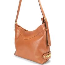 Bolsa Sacola Média Feminina Alça Ombro e Transversal em Couro Legitimo Caramelo Road Seven Bolsa Sacola Média Feminina Alça Ombro e Transversal em Couro Legitimo Caramelo Road Seven