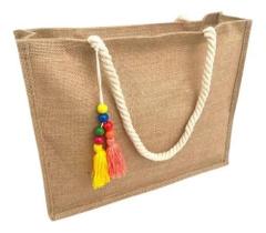 Bolsa Sacola Praia Zíper Palha Sintética Moda Verão