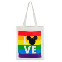 Bolsa sacola retangular mickey love arco-íris 40x33cm - disney