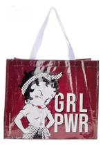 Bolsa Sacola Retórnavel Betty Boop Girl Power Lilás Original