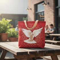 Bolsa Sacola Tecido Ecobag Espirito Santo Vermelha