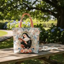 Bolsa Sacola Tecido Ecobag Santa Rita