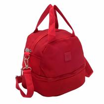 Bolsa Sacola Térmica 2 Compartimento Lancheira Academia E Passeios Fechamento Ziper