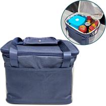 Bolsa Sacola Termica Marmita 10L Necessarie Viagem Lanche Trabalho Academia Fitness Bag Unissex Azul Lancheira 10 Litros Grande para Praia Camping