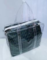 Bolsa sacola transparente grande resistente jumbo presidio - LC