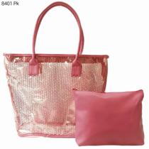 Bolsa Sacola Transparente Praia Kit 2 pçs com Necessaire 8401 Bolsa Sacola Transparente Praia Kit 2 pçs com Necessaire 8401