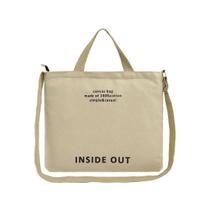 Bolsa Sacola Transversal Simples Algodão Leve Cross Body Ombro Estilo Casual Dia a Dia