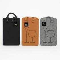 Bolsa Sacola Vinho Champagne Premium Adega Presente Gourmet Felcro Térmico Luxo Promoção
