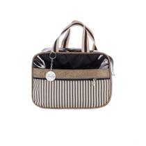 Bolsa Saída Maternidade Média Preto Dourado c/ Medalha - 1pç Bolsa Saída Maternidade Média Preto Dourado c/ Medalha - 1pç