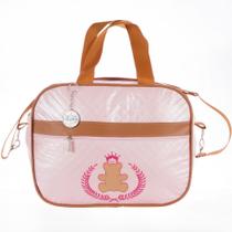 Bolsa Saída Maternidade Ted Rosa com Medalha - 1 pç Bolsa Saída Maternidade Ted Rosa com Medalha - 1 pç
