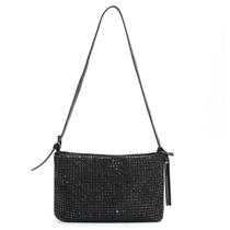 Bolsa Santa Lolla Strass Alça Transversal Feminina