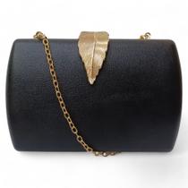 Bolsa Sapato da Corte Clutch Festa Fecho Folha