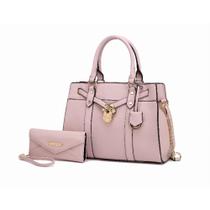 Bolsa Satchel Casafoyer Christine em material vegano com Carteira
