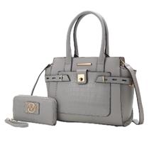 Bolsa Satchel Casafoyer Isla em material vegano 30x25x10 cm Bolsa Satchel Casafoyer Isla em material vegano 30x25x10 cm