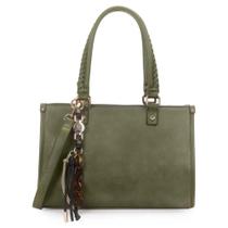 Bolsa satchel com chaveiro personalizado média wj sintético Bolsa satchel com chaveiro personalizado média wj sintético