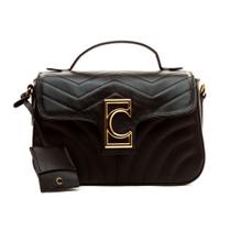 Bolsa Scarlet Couro Preto Cecconello 3003-25