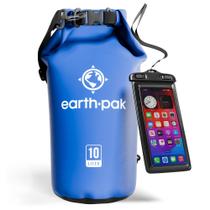 Bolsa seca impermeável Earth Pak Roll Top Mochila 10L com estojo