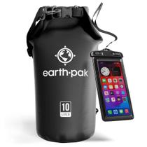 Bolsa seca impermeável Earth Pak Roll Top Mochila 10L com estojo Bolsa seca impermeável Earth Pak Roll Top Mochila 10L com estojo