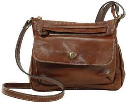 Bolsa Selma Transversal Luxo Em Couro Legitimo Whisky