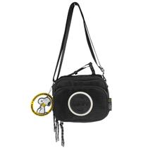 Bolsa Semax Snoopy Feminina Transversal Be Happy SP3214 Cor:PretoTamanho:ÚnicoGênero:Feminino