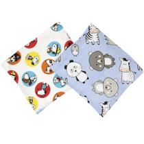 Bolsa Sementes p/ cólica bebê Kit 2 Un Snoopy e Zoo Azul - Com Camomila, Lavanda e Erva-Doce - Samani Baby