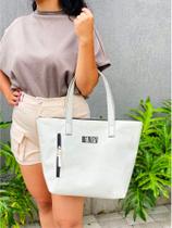 Bolsa Shopper Nylon MEDUZA de Ombro Clean Esportiva Academia Bags Gym Masculino Feminino Ziper Vertical Frontal Resistente Treino Crossbody Unisex