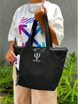 Bolsa Shopper Nylon PSICOLOGIA de Ombro Clean Esportiva Academia Bags Gym Masculino Feminino Ziper Vertical Frontal Resistente Treino Crossbody Unisex