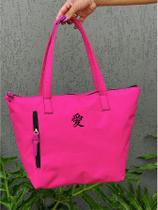 Bolsa Shopper Nylon SIMBOLO JAPONES de Ombro Clean Esportiva Academia Bags Gym Masculino Feminino Ziper Vertical Frontal Resistente Treino Crossbody U