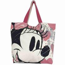 Bolsa Shopping Bag Corações Minnie - Disney
