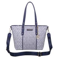 Bolsa Shopping Monograma FK - Alça Ombro/Transversal - 25cm Drop