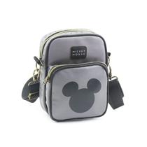 Bolsa Shoulder Bag Transversal Mickey Mouse Geek Cinza Bolsa Shoulder Bag Transversal Mickey Mouse Geek Cinza