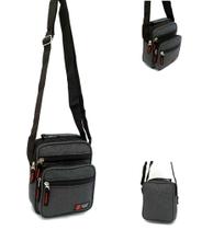 Bolsa Shoulder Bag Vários Compartimentos Em Zipper