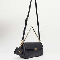 Bolsa Shoulder Easy Lança Perfume Charm Pr26 Preto Feminino Bolsa Shoulder Easy Lança Perfume Charm Pr26 Preto Feminino