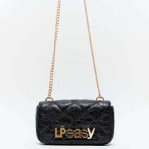 Bolsa Shoulder Easy Lança Perfume Matel Ve26 Preto Feminino Bolsa Shoulder Easy Lança Perfume Matel Ve26 Preto Feminino