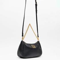 Bolsa Shoulder Lança Perfume Chain In25 Preto Feminino