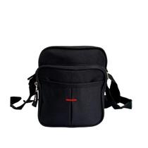 Bolsa Shoulder Ouver Bag Mini Pochete Necesseres Tira Colo E Transversal Feminina E Masculina Unissex impermeável Preta - Só qualidade